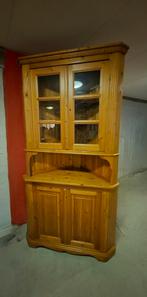Gratis Grenen Hoekkast met Vitrine, Huis en Inrichting, Ophalen