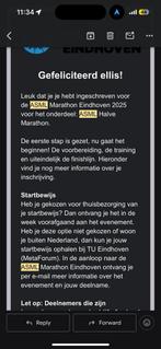 Eindhoven halve marathon kaartje 2025 wave 5, Tickets en Kaartjes, Evenementen en Festivals, Eén persoon