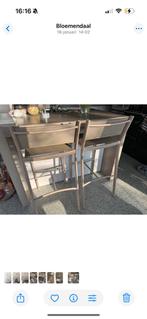 Barkruk ( Barkrukken ) Fermob design 6 stuks totaal, Ophalen, 5 krukken of meer, Met voetsteun, 90 cm of meer