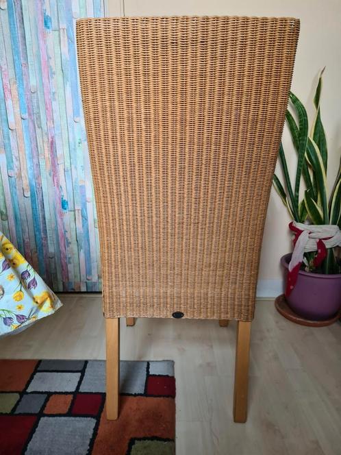 6 ratan stoelen loon eetstoelen, Huis en Inrichting, Stoelen, Gebruikt, Vijf, Zes of meer stoelen, Hout, Leer, Riet of Rotan, Bruin