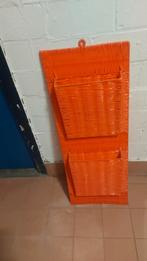 Neon oranje vintage tijdschriften rek, Huis en Inrichting, Woonaccessoires | Krantenbakken en Lectuurbakken, Ophalen of Verzenden
