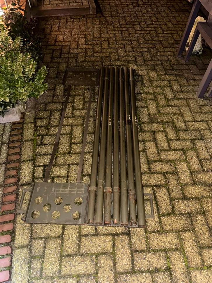 Legermastje 7-delig x1,70cm, Telecommunicatie, Antennes en Masten, Zo goed als nieuw, Mast, Ophalen