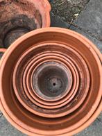 Terracotta Bloempotten Set (5x), Ophalen, Gebruikt, Rond, Binnen