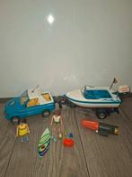playmobil auto met boot vakantie, Ophalen of Verzenden