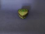 Lakdoosje - groen- hartje, Antiek en Kunst, Ophalen of Verzenden