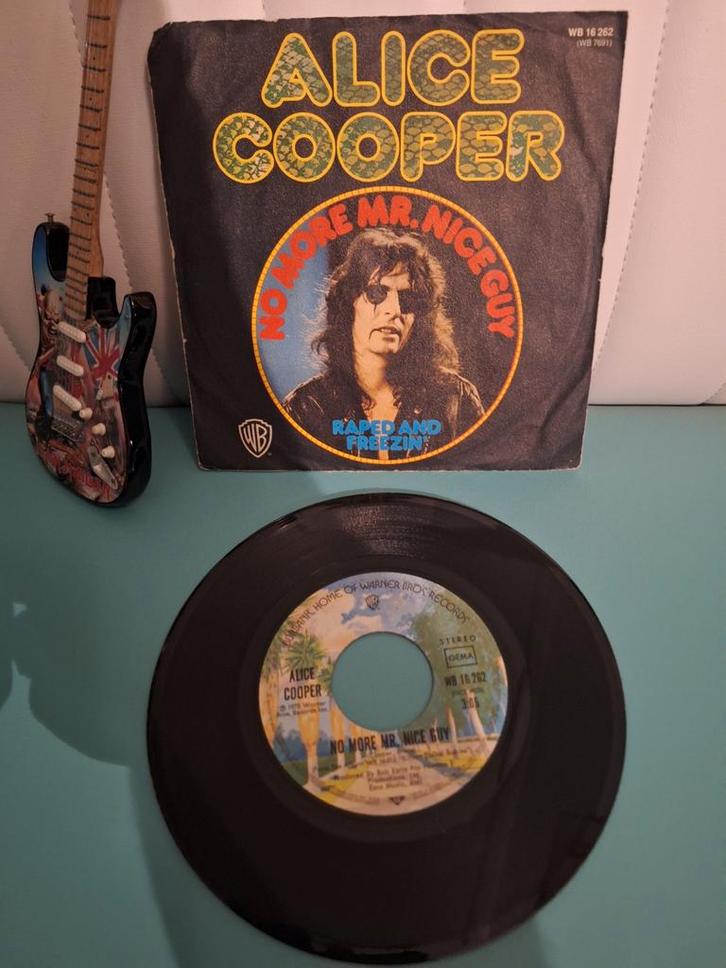 Alice Cooper - No More Mr. Nice Guy Vinyl Single 1973, Cd's en Dvd's, Vinyl | Rock, Gebruikt, Poprock, Overige formaten, Ophalen of Verzenden