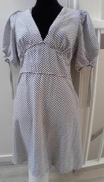 jurk,maat 42/44,wit,zwart,zomer,vakantie,elegant,zomerjurk, H&M, Verzenden, Wit, Maat 42/44 (L)