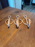 Leuke rotan wandkapstokken set van 3, Wandkapstok, Ophalen of Verzenden, Zo goed als nieuw, Minder dan 100 cm