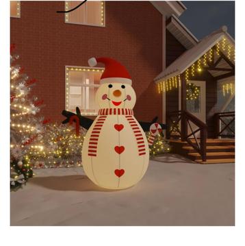 Sneeuwpop opblaasbaar met LED&apos;s 250 cm beschikbaar voor biedingen