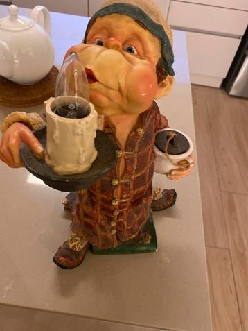 Vintage Kabouter met Kaars Lamp beschikbaar voor biedingen