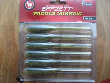 6 stuks DAM Effzett Paddle Minnow / roofvis shads / kunstaas