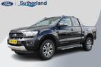 Ford Ranger 2.0 EcoBlue Wildtrak Supercab, Auto's, Ford, 4 cilinders, Leder en Stof, Zwart, Origineel Nederlands