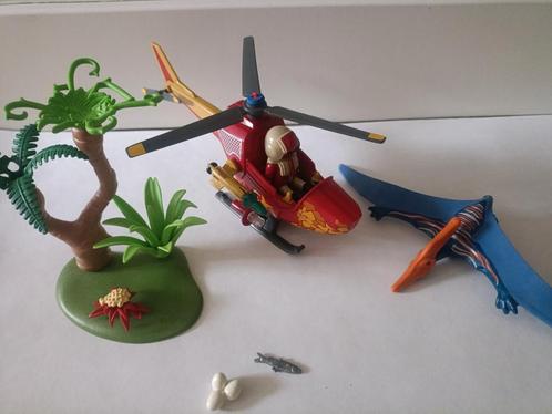 Playmobil 9430 dino's helikopter met Pteranodon, Kinderen en Baby's, Speelgoed | Playmobil, Gebruikt, Complete set, Ophalen of Verzenden