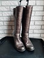 Metallic bruine leren laarzen van Gabor. Maat 39.Voetbreed G, Hoge laarzen, Bruin, Gabor, Ophalen of Verzenden
