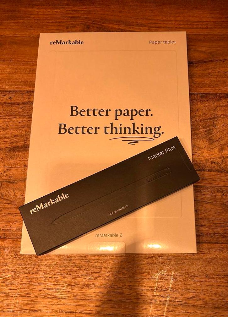 Remarkable 2 + Marker Plus - Nieuw, Computers en Software, Tekentablets, Nieuw, Draadloos, Multi-touch, Ophalen of Verzenden