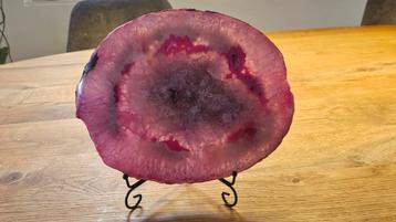 Prachtige grote agaat schijf, Sint of Kerst cadeau beschikbaar voor biedingen