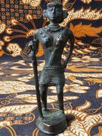 Prachtig origineel antiek beeldje uit India van Naga brons., Ophalen of Verzenden