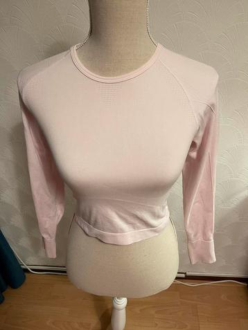 Nieuw roze t-shirt met lange mouw maat S beschikbaar voor biedingen