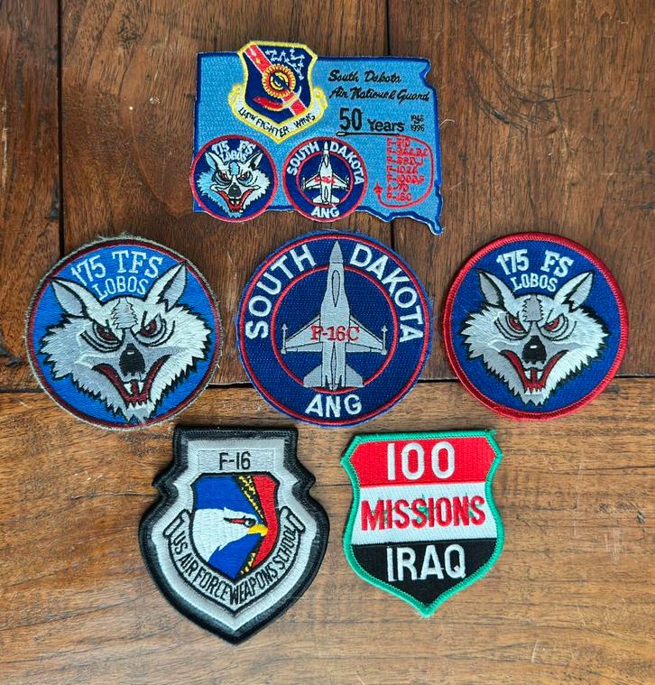 Batch van patches 114th Fighter Wing, Verzamelen, Luchtvaart en Vliegtuigspotten, Zo goed als nieuw, Patch, Badge of Embleem, Ophalen of Verzenden