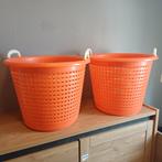 Retro Wasmanden, Kunststof, Gebruikt, Mand, Rond