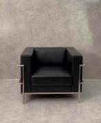2x Replica Fauteuil Cassina LC3/ zwart / samen €600, Huis en Inrichting, Fauteuils, Ophalen, Gebruikt, 50 tot 75 cm, Leer