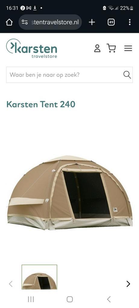 Karsten Tent  260, Caravans en Kamperen, Tenten, Ophalen of Verzenden