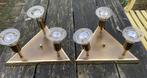 2x Leuke Plafondspot - lamp vintage messing modern design, Ophalen of Verzenden, Zo goed als nieuw, Metaal, Vintage design
