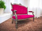 vintage roze barok tweezit / fauteuil /  zetel, Ophalen