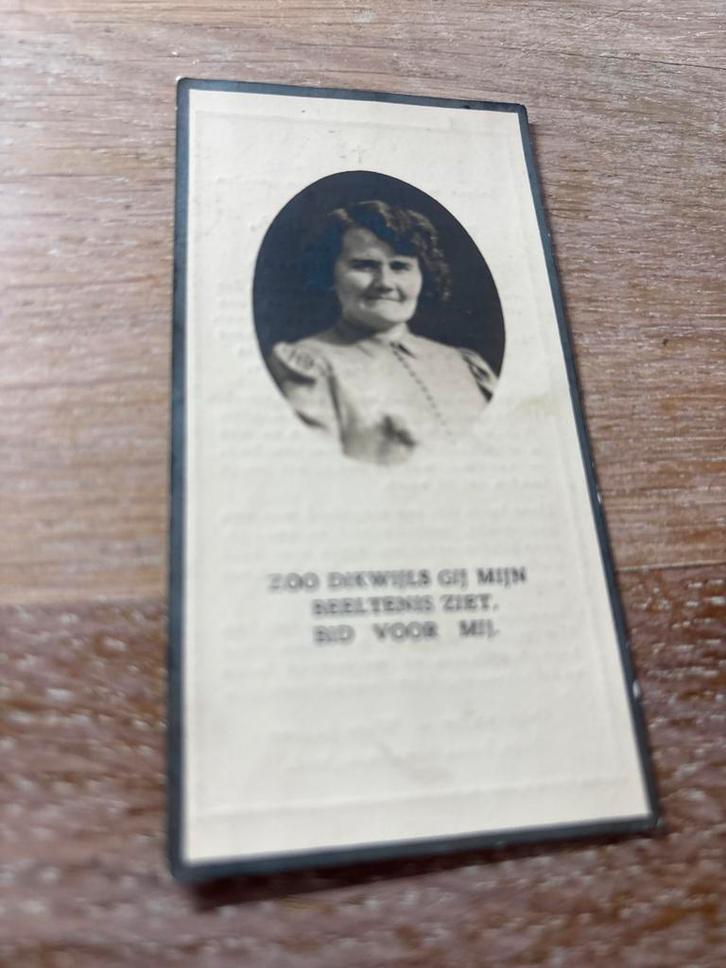 Douma Elizabeth 1947Franeker x Rijpstra - 28699, Verzamelen, Bidprentjes en Rouwkaarten, Bidprentje, Ophalen of Verzenden