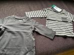 2 grijze shirtjes met lange mouwen, maat 56, Nieuw, Shirtje of Longsleeve, Ophalen of Verzenden, Jongetje