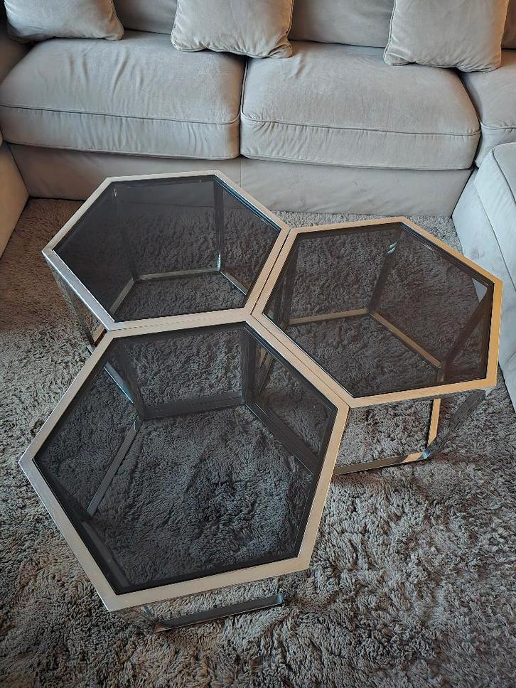 Richmond Salontafel Penta set van 3, Huis en Inrichting, Tafels | Salontafels, Zo goed als nieuw, Minder dan 50 cm, 50 tot 100 cm