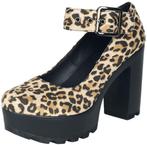 hoge hakken luipaard 37 high heels leopard platform, Bruin, Verzenden, Nieuw, Schoenen met hoge hakken