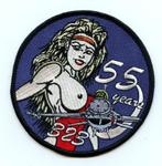 KLu luchtmacht patch 323 sqn 55 years F-16AM Leeuwarden, Verzamelen, Embleem of Badge, Nederland, Luchtmacht, Ophalen of Verzenden