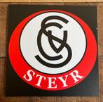 STEYR  merk logo reclamebord +-24cm, Ophalen of Verzenden, Zo goed als nieuw, Auto's
