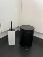 WC-borstelhouder + prullenbakje, Huis en Inrichting, Woonaccessoires | Prullenbakken, Met pedaal, Ophalen of Verzenden, Zo goed als nieuw
