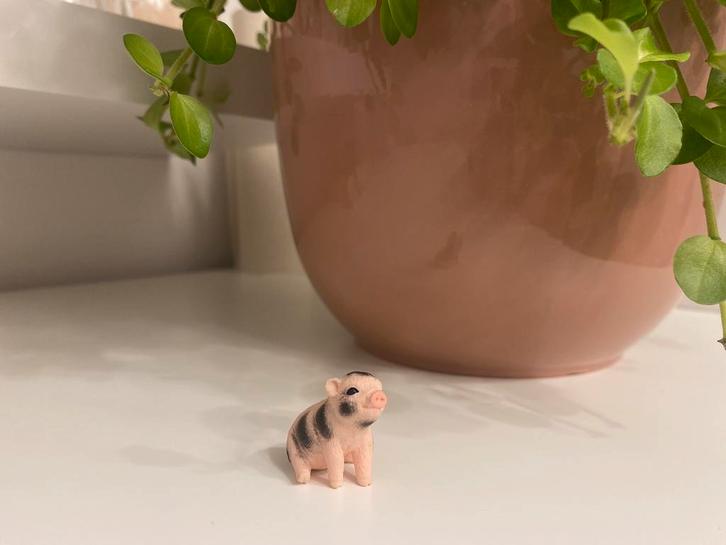 Schleich Zittende big (7), Verzamelen, Dierenverzamelingen, Zo goed als nieuw, Beeldje of Figuurtje, Boerderijdier, Ophalen of Verzenden