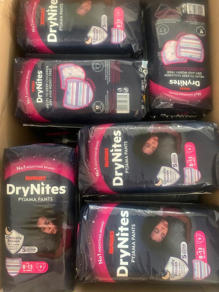 Huggies Dry Nites Teen 7-15jr 27-57kilo 4,50 per pak Girls, Diversen, Verpleegmiddelen, Nieuw, Ophalen of Verzenden
