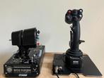 Complete HOTAS: VKB Gunflighter MCG Pro Joystick + Thrustmas, Computers en Software, Joysticks, Ophalen, Zo goed als nieuw, VKB
