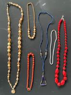 Retro halskettingen jaren 60 / 70, Ophalen of Verzenden, Gebruikt, Overige materialen