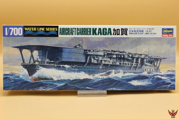 ROWASP | Hasegawa 1/700 Aircraft Carrier Kaga Waterline S, Hobby en Vrije tijd, Modelbouw | Boten en Schepen, Nieuw, 1:200 of kleiner