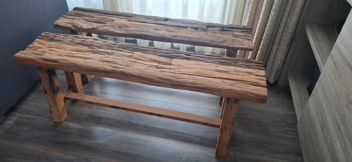 NIEUW, Railway Wood bankjes & Krukjes - Robuust, Huis en Inrichting, Krukjes, Nieuw, Hout, Ophalen