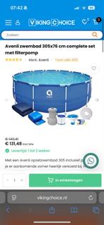 Avenli Zwembad 3,6m Nieuw in Doos!, Tuin en Terras, Zwembaden, Ophalen, Minder dan 80 cm, Rond, Opzetzwembad