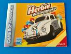Herbie Fully Loaded GBA - Handleiding / Instruction Booklet, Gebruikt, 1 speler, Racen en Vliegen, Ophalen of Verzenden