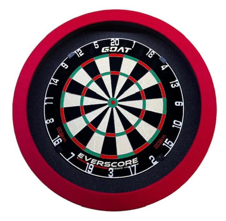 Basic dartbord verlichting rood nieuw, Sport en Fitness, Darts, Nieuw, Dartbord, Ophalen of Verzenden