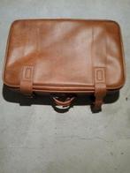 Vintage koffer bruin  kunstleer, Ophalen, Zo goed als nieuw, Leer