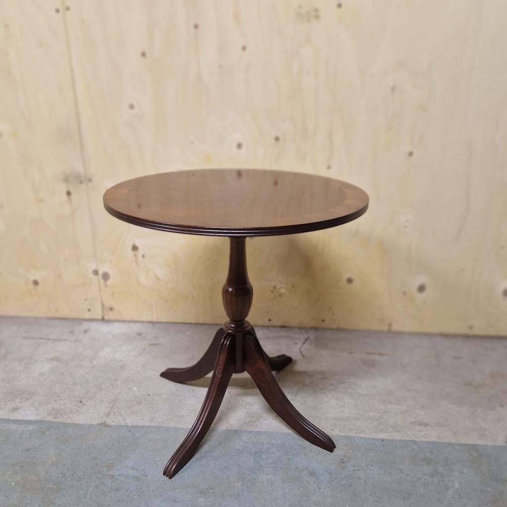 Vintage bijzettafel klassieke wijntafel engelse stijl, Ophalen of Verzenden