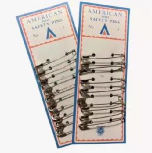 Safety Pins, Set of 9 for US GI WW2 American, Verzamelen, Militaria | Tweede Wereldoorlog, Landmacht, Amerika, Ophalen of Verzenden