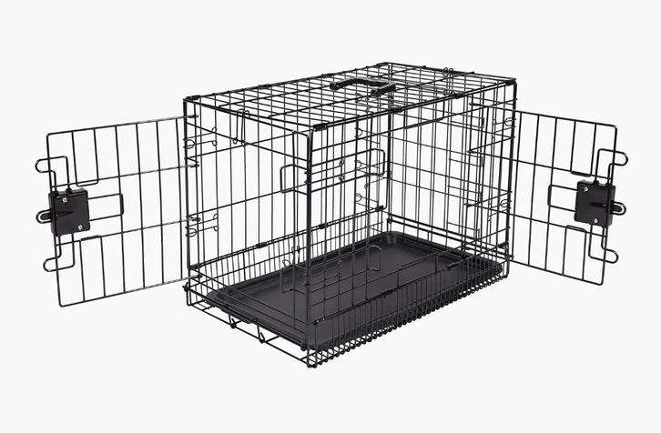 Amazon Basics Foldable Dog Crate (56x33x40 cm), Dieren en Toebehoren, Hondenbenches, Zo goed als nieuw, Ophalen