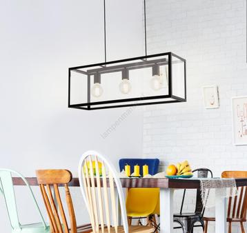 Nieuw in doos: EGLO BLACKCROWN zwarte industriële hanglamp beschikbaar voor biedingen