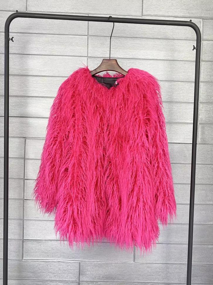 Donkerroze dames bontjas in diverse maten, Kleding | Dames, Jassen | Winter, Nieuw, Roze, Verzenden